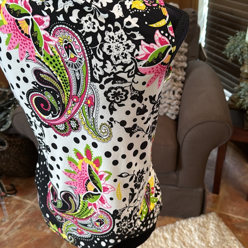 Vibrant Paisley Women's Top Peter Nygard - Picture 3 of 5